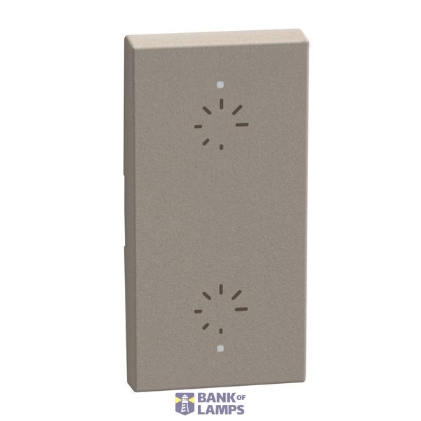 LIGHT NOW KEY COVER 2DIMMER 1 MODULE STONE image 1