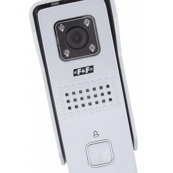Surface-mounted black door station, single-subscriber image 1