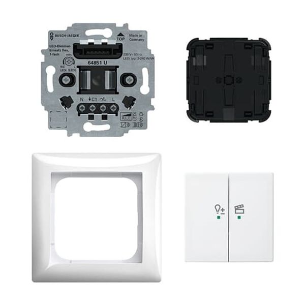 Busch rotary dimmer LED, complete set Busch-balance® SI image 5
