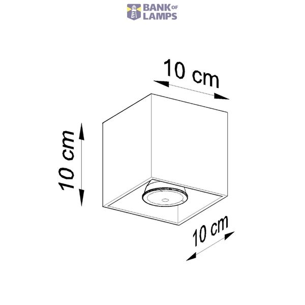 SPOT QUAD 1 WHITE GU10 1X40W IP20 image 9