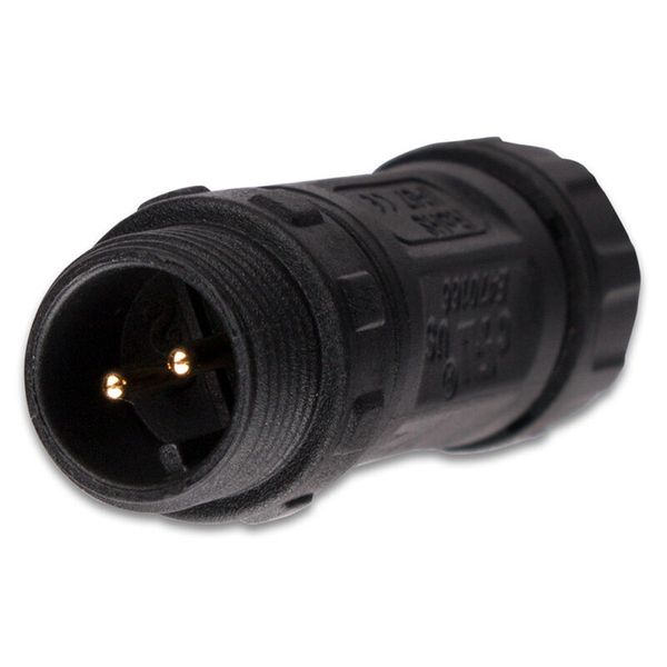 Connector - plug, IP67, soldering, M12, 2-pin image 1