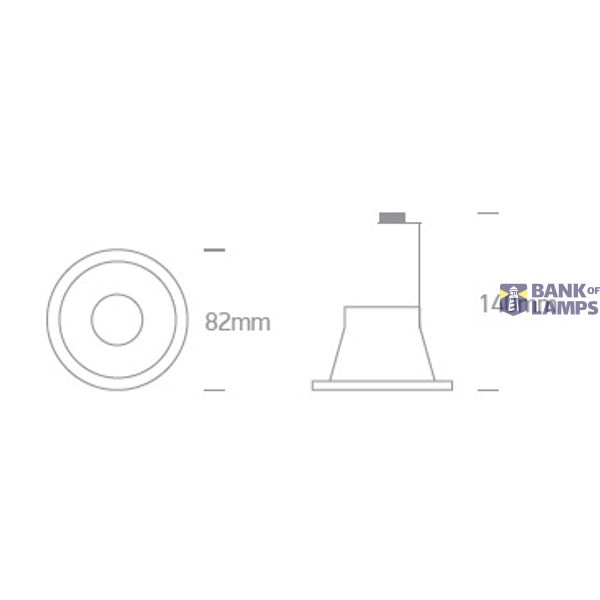 BLACK GU10 10W SEMI TRIMLESS image 2