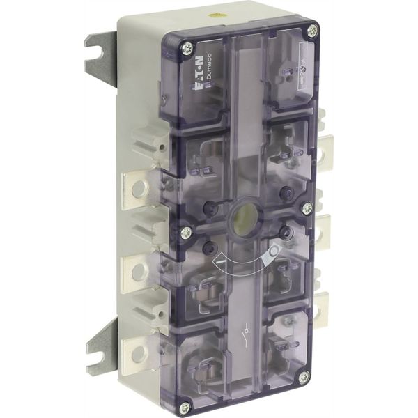 Switch-disconnector, DMV, 250 A, 3 pole, Emergency switching off function, With red rotary handle and yellow locking ring, With metal shaft for a cont image 20