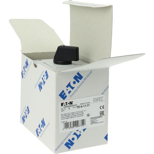 T0-4-11/I1 Multi-speed switches, T0, 20 A, surface mounting, 4 contact unit(s), Contacts: 8, 90 °, maintained, Without 0 (Off) position, 1-2, Design number 11 image 48