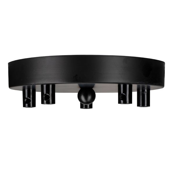 Ceiling Cup Metal Black Multi-Cord 5 image 1
