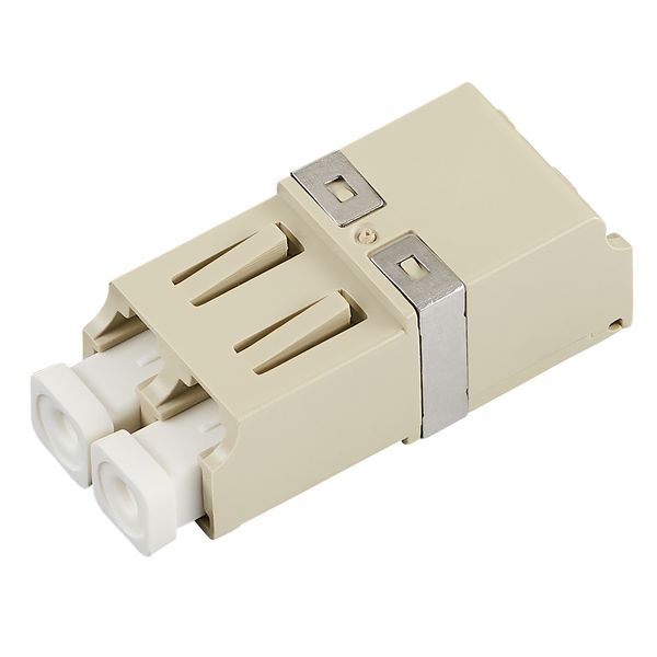 FO Coupler LC-Duplex, Plastic, Multimode, phosphorbronze image 1