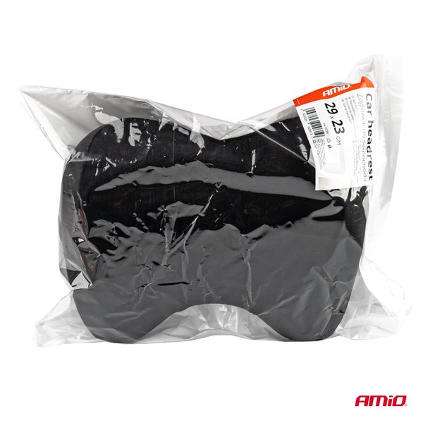 Car seat headrest with MEMORY foam Black CSH-05 AMIO-02961 image 1