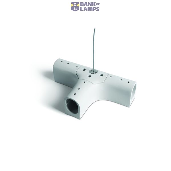 42004PJ/W WHITE P&P SUSPENDED/SURFACE T-CONNECTOR IP20 image 1