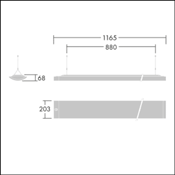 IQ SUSP S LED6700-830 HFSX ML5 - Suspended LED luminaire image 3