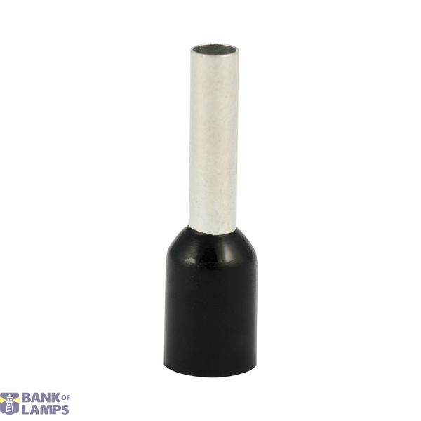 Single insulated sleeve terminal HI 2.5/10 black, Al/Cu image 1