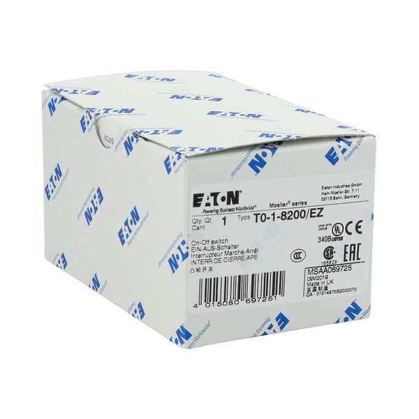T0-1-8200/EZ On-Off switch, 1 pole, 20 A, 90 °, center mounting image 22