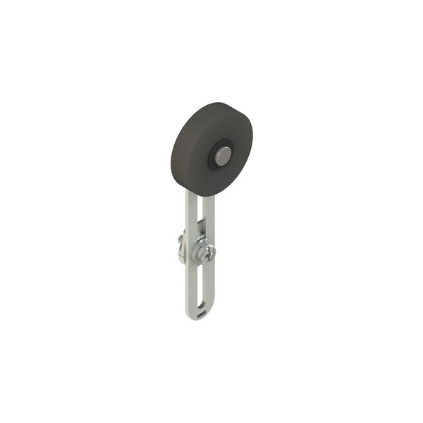 Adjustable lever with rubber roller, 40 mm diameter image 1