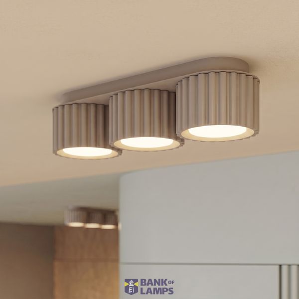 Ceiling lamp AURA 3 taupe Gx53 image 4