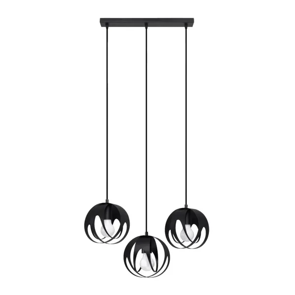 HANGING LAMP TULOS 3L BLACK E27 3X60W IP20 image 1