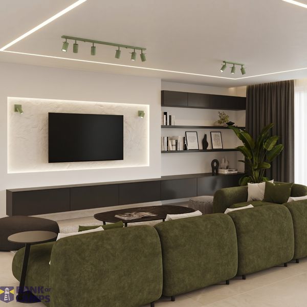 Ceiling lamp RING 4L sage image 8