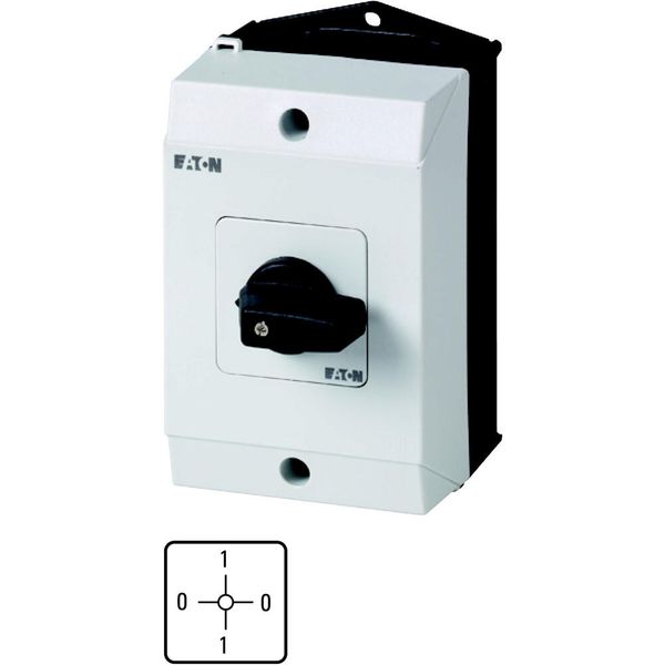 T0-1-15108/I1 ON-OFF switches, T0, 20 A, surface mounting, 1 contact unit(s), Contacts: 2, 90 °, maintained, With 0 (Off) position, 0-1-0-1, Design number 15108 image 5