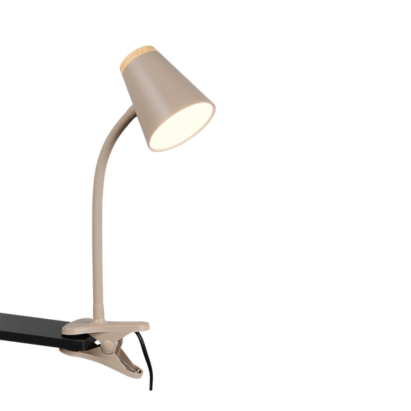Pongo LED clamping lamp warm beige image 1