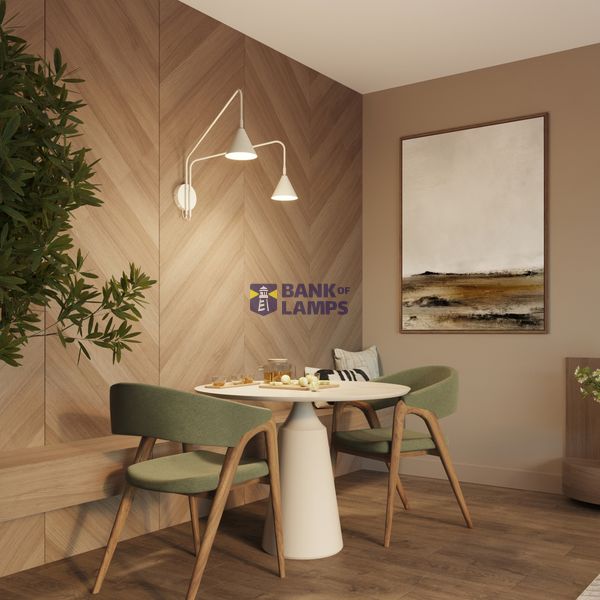 Wall lamp NOX 2 beige with a switch image 5
