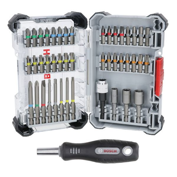 45 pcs Pick and Click screwdriver bit set with handle display version image 1