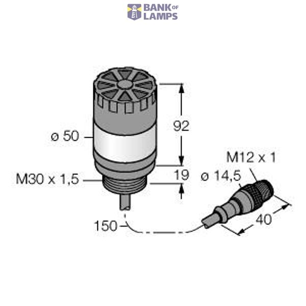 LED Signal Light Monochrome Multifunction Beeper   TL50HRAQP image 1