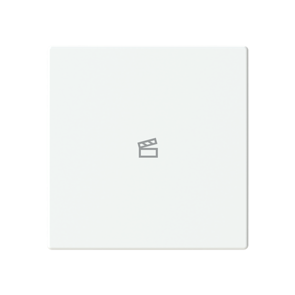 free@home Cover plate with legend with Symbol scene studio white matt - Platform 63 image 1