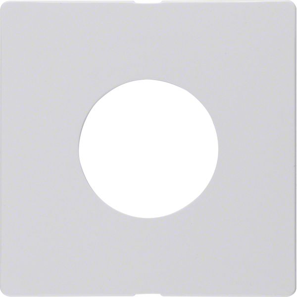 Centre plate for push-button/pilot lamp E10, Q.1/Q.3, p. white velvety image 3