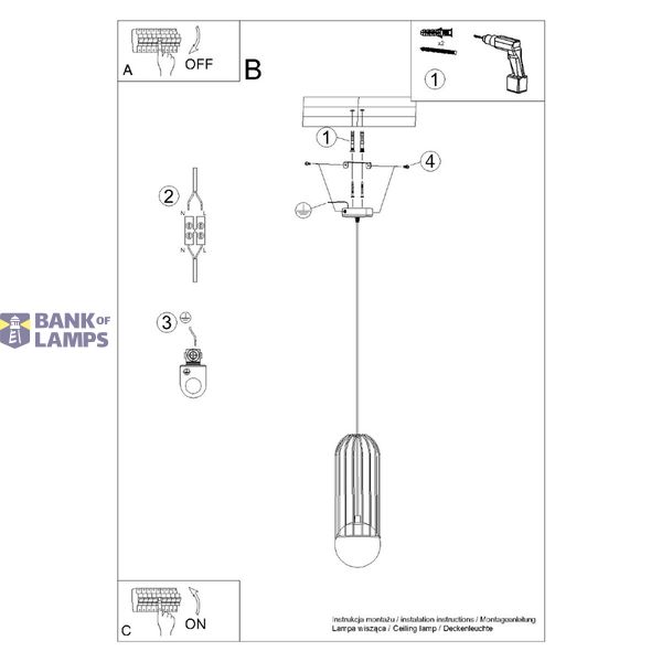 Pendant lamp BRINA 1 black image 10