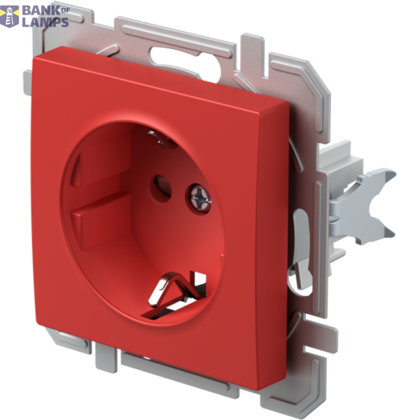 SOCKET SCHUKO 2P+E 16A 250V~ RD XO 4417009 image 3