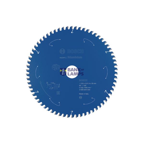 Expert for Aluminium Circular Saw Blade for Cordless Saws 216x2/1.4x30 T66 image 1