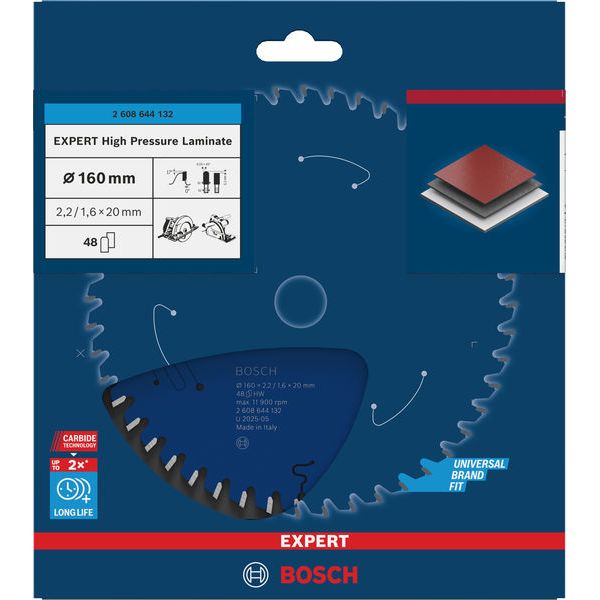 Circular saw blade Expert for High Pressure Laminate 160 x 20 x 2,2 mm, 48 image 1