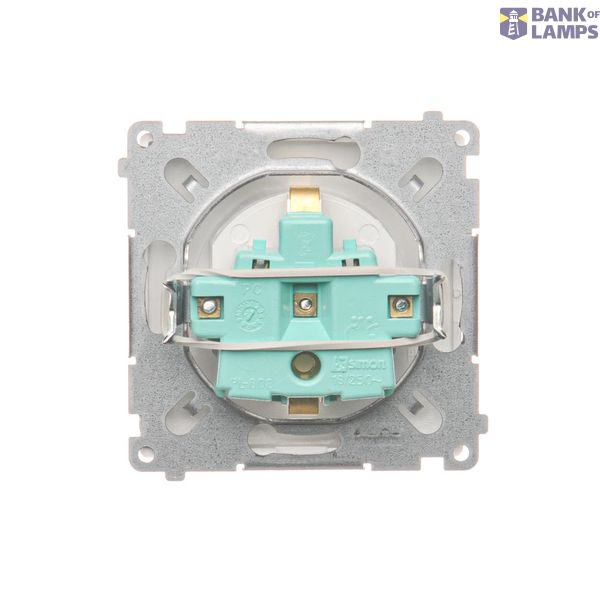 Single fiber optic socket, Inox, metallized image 1