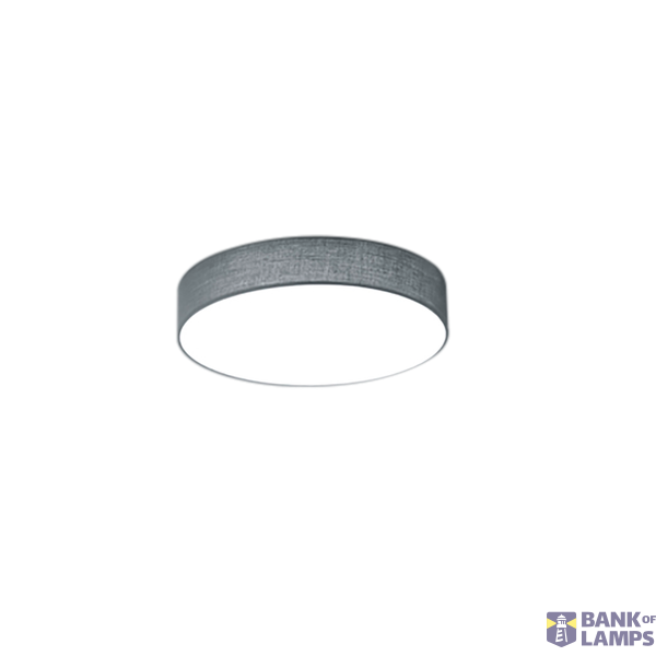 Lugano LED ceiling lamp 30 cm grey image 1