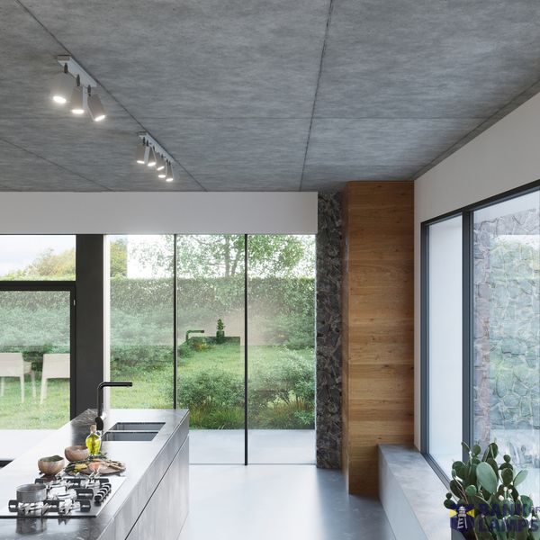 CEILING LAMP MERIDA 2 GREY GU10 2X40W IP20 image 6