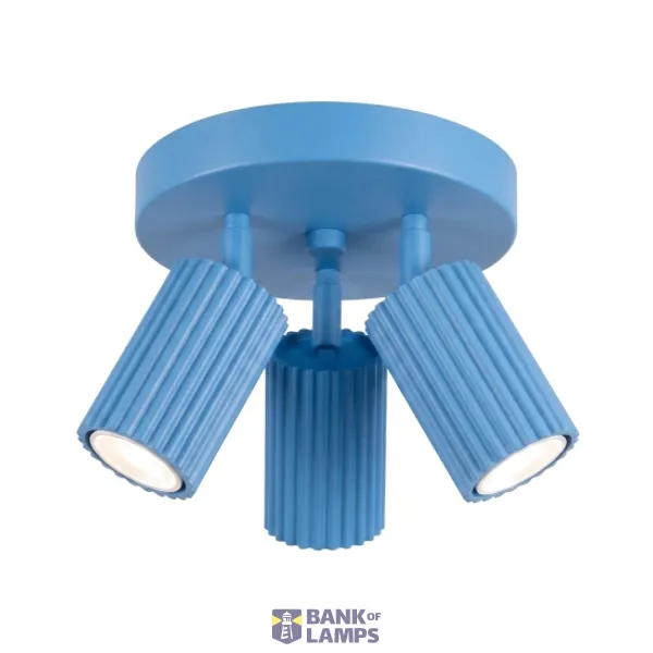 Ceiling lamp KARBON 3P azure image 1