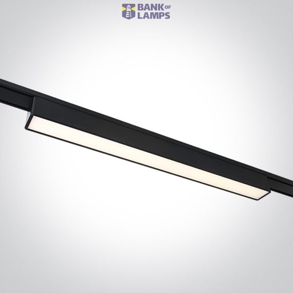 43100FB/B/V BLACK 10W LINEAR LIGHT CCTV 48V IP20 image 1