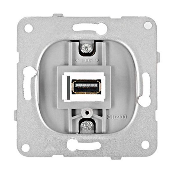 USB coupling insert, with Keystone image 1