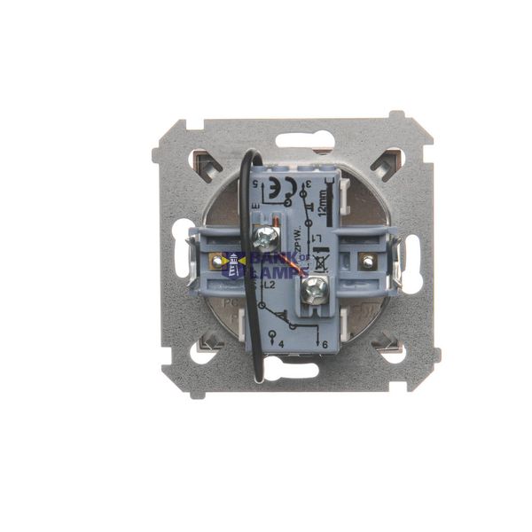 Key with the "cross" pictogram for switches and electronic controllers, cream white/electro white image 1