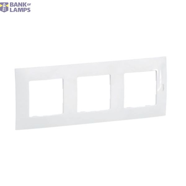 Plate Niloe 3-Gang IP44 White Flush Mounted image 1