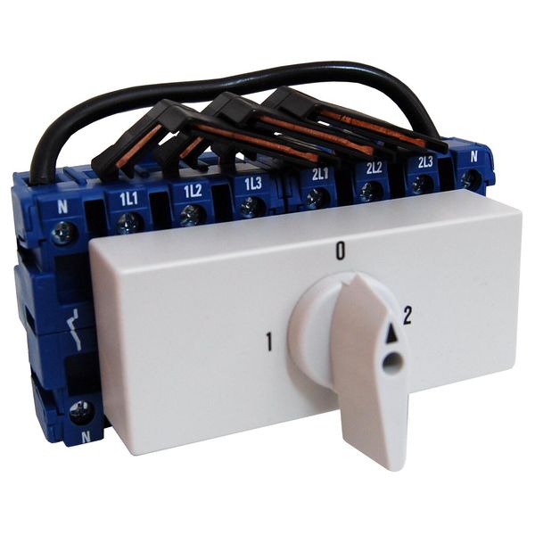Changeover Switch 1-0-2, DIN-rail mounting, 4-pole 40A image 1