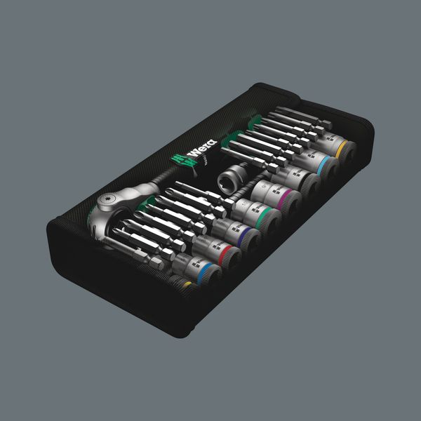 8100 SB 9 Zyklop Speed-ratelset, 3/8&quot;-aandrijving, inch, 29-delig image 3