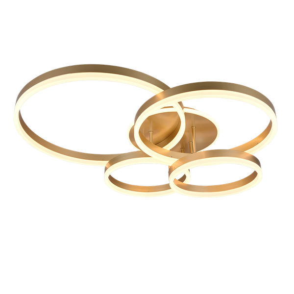 Drake LED ceiling lamp gold image 1