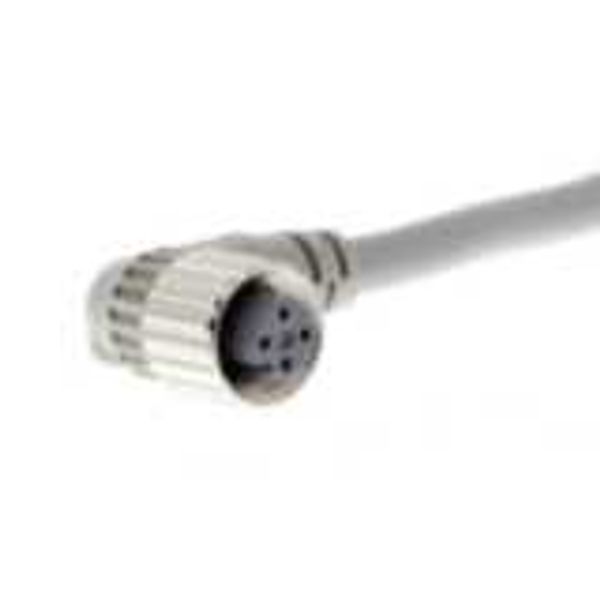 Sensor cable, M12 right-angle socket (female), 4-poles, A coded, PVC f XS2F0586A image 3