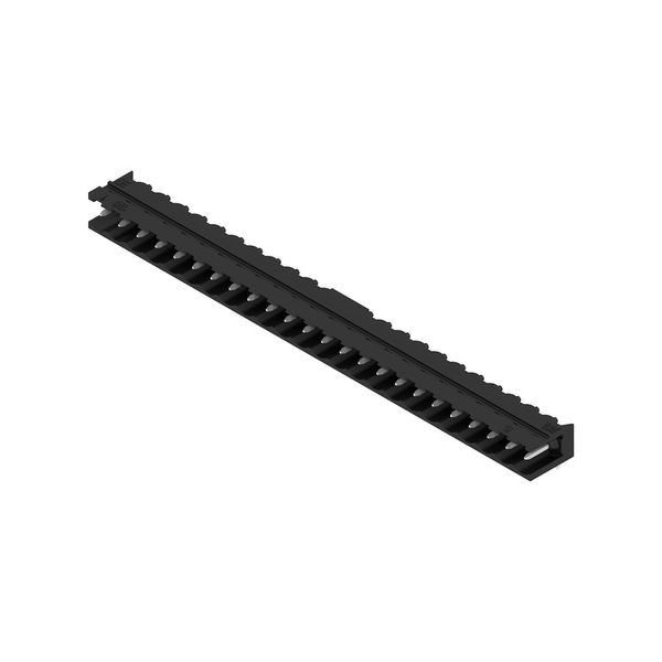 PCB plug-in connector, male header, open side, THT/THR solder connection, 5.08 mm, Number of poles: 24, 90°, Solder pin length (l): 3.2 mm, tinned, black, Box image 2