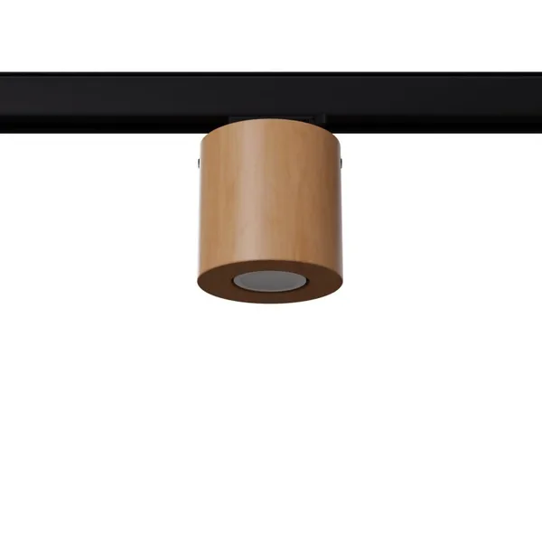 3-PHASE TRACK CEILING LAMP ORBIS NATURAL WOOD GU10 3000K 7W 510LM image 1