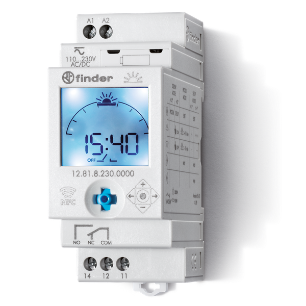 Astro Time Switch 35mm.1CO 16A/110.230VUC, progr.Smartphone (12.81.8.230.0000) image 2
