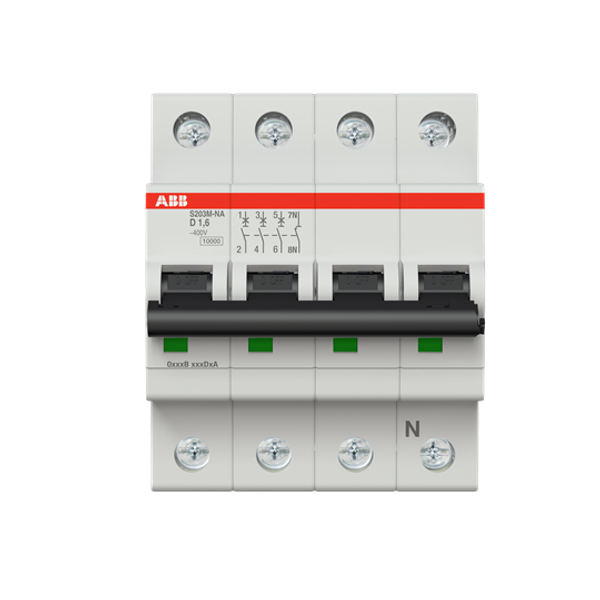 S203M-C1.6NA Miniature Circuit Breaker - 3+NP - C - 1.6 A image 2