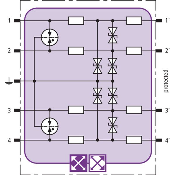 BXT combined lightning current and surge arrester module image 3