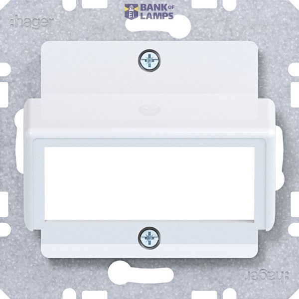 Centraalpl voor RDM dubbele module, A.x/C.x/S.x/B.x/Q.x/K.x wit glz. image 1