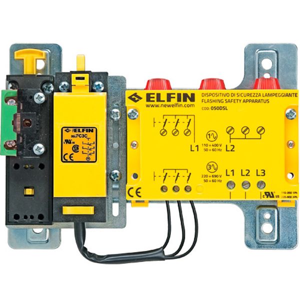 Three-phase flashing safety device 220-690V, interlock limit switch 1 N.O. image 1