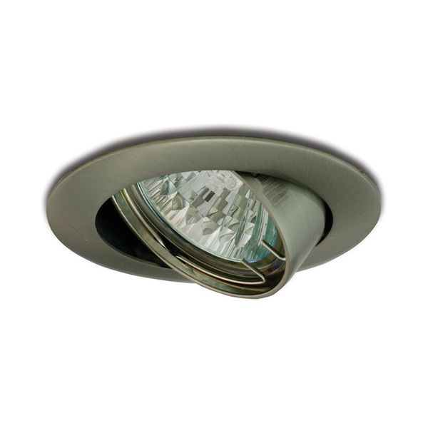 PANLUX Lamp VPD-LR50/NB 50W GU5.3 12V halogen ceiling hinged IP20 brushed stainless steel image 1